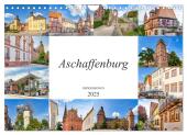 Aschaffenburg Impressionen (Wandkalender 2025 DIN A4 quer), CALVENDO Monatskalender