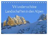 Wunderschöne Landschaften in den Alpen (Tischkalender 2025 DIN A5 quer), CALVENDO Monatskalender
