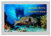 Korallen-Riffe Taucherträume (Tischkalender 2025 DIN A5 quer), CALVENDO Monatskalender