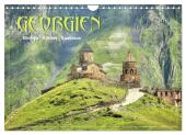 Georgien - Kirchen Klöster Kaukasus (Wandkalender 2025 DIN A4 quer), CALVENDO Monatskalender