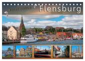 Bezauberndes Flensburg (Tischkalender 2025 DIN A5 quer), CALVENDO Monatskalender