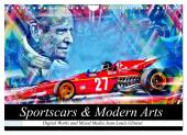 Sportscars & Modern Arts (Wandkalender 2025 DIN A4 quer), CALVENDO Monatskalender