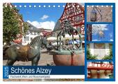 Schönes Alzey - Fachwerk, Wein und Rossmarktplatz (Tischkalender 2025 DIN A5 quer), CALVENDO Monatskalender