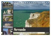 Normandie - Raue Küste und malerische Hafenstädte (Tischkalender 2025 DIN A5 quer), CALVENDO Monatskalender