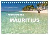 Traumstrände auf Mauritius (Tischkalender 2025 DIN A5 quer), CALVENDO Monatskalender