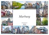 Marburg Impressionen (Wandkalender 2025 DIN A4 quer), CALVENDO Monatskalender