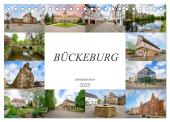 Bückeburg Impressionen (Tischkalender 2025 DIN A5 quer), CALVENDO Monatskalender