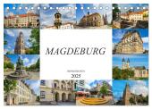 Magdeburg Impressionen (Tischkalender 2025 DIN A5 quer), CALVENDO Monatskalender