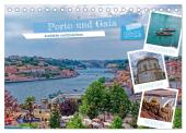Porto und Gaia - Ausblicke und Einsichten (Tischkalender 2025 DIN A5 quer), CALVENDO Monatskalender