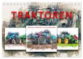 Traktoren - malerische Kraftpakete in der Landwirtschaft (Tischkalender 2025 DIN A5 quer), CALVENDO Monatskalender