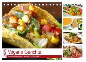 Vegane Gerichte. Abwechslungsreich, kreativ und köstlich (Tischkalender 2025 DIN A5 quer), CALVENDO Monatskalender