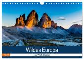 Wildes Europa (Wandkalender 2025 DIN A4 quer), CALVENDO Monatskalender