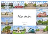 Mannheim Impressionen (Tischkalender 2025 DIN A5 quer), CALVENDO Monatskalender