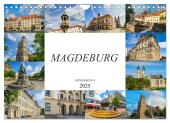 Magdeburg Impressionen (Wandkalender 2025 DIN A4 quer), CALVENDO Monatskalender