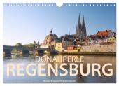 Donauperle Regensburg (Wandkalender 2025 DIN A4 quer), CALVENDO Monatskalender