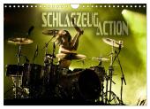 Schlagzeug Action (Wandkalender 2025 DIN A4 quer), CALVENDO Monatskalender