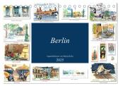 Berlin-Skizzen (Tischkalender 2025 DIN A5 quer), CALVENDO Monatskalender