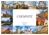 Chemnitz Impressionen (Tischkalender 2025 DIN A5 quer), CALVENDO Monatskalender