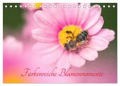 Farbenreiche Blumenmomente (Tischkalender 2025 DIN A5 quer), CALVENDO Monatskalender