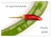 Der vegane Küchenkalender (Tischkalender 2025 DIN A5 quer), CALVENDO Monatskalender