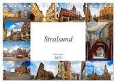 Stralsund Stadtansichten (Tischkalender 2025 DIN A5 quer), CALVENDO Monatskalender