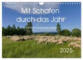 Mit Schafen durch das Jahr (Wandkalender 2025 DIN A4 quer), CALVENDO Monatskalender