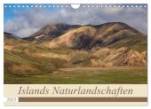 Islands Naturlandschaften (Wandkalender 2025 DIN A4 quer), CALVENDO Monatskalender