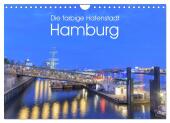 Die farbige Hafenstadt Hamburg (Wandkalender 2025 DIN A4 quer), CALVENDO Monatskalender