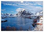 Lofoten und Vesterålen im Winter (Wandkalender 2025 DIN A4 quer), CALVENDO Monatskalender