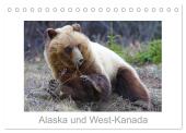 Alaska und West-Kanada (Tischkalender 2025 DIN A5 quer), CALVENDO Monatskalender