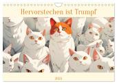 Hervorstechen ist Trumpf (Wandkalender 2025 DIN A4 quer), CALVENDO Monatskalender