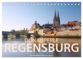 Donauperle Regensburg (Tischkalender 2025 DIN A5 quer), CALVENDO Monatskalender