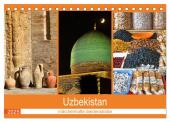 Uzbekistan - märchenhafte Seidenstraße (Tischkalender 2025 DIN A5 quer), CALVENDO Monatskalender