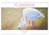 Flamingos - imposante Schönheiten (Tischkalender 2025 DIN A5 quer), CALVENDO Monatskalender