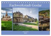 Fachwerkstadt Goslar (Tischkalender 2025 DIN A5 quer), CALVENDO Monatskalender