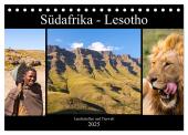 Südafrika - Lesotho (Tischkalender 2025 DIN A5 quer), CALVENDO Monatskalender