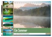 Ein Sommer in den Bayerischen Alpen (Tischkalender 2025 DIN A5 quer), CALVENDO Monatskalender