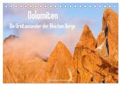 Dolomiten - Die Dreitausender der Bleichen Berge (Tischkalender 2025 DIN A5 quer), CALVENDO Monatskalender