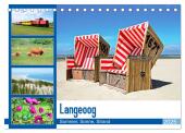 Langeoog - Sommer, Sonne, Strand (Tischkalender 2025 DIN A5 quer), CALVENDO Monatskalender