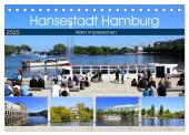 Hansestadt Hamburg - Alster Impressionen (Tischkalender 2025 DIN A5 quer), CALVENDO Monatskalender