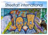 Streetart international (Wandkalender 2025 DIN A4 quer), CALVENDO Monatskalender