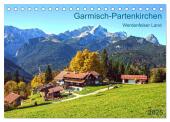 Garmisch-Partenkirchen Werdenfelser Land (Tischkalender 2025 DIN A5 quer), CALVENDO Monatskalender