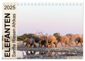 Elefanten - Sanfte Riesen Afrikas (Tischkalender 2025 DIN A5 quer), CALVENDO Monatskalender