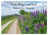 Viele Wege - ein Ziel Wandern im Odenwald (Tischkalender 2025 DIN A5 quer), CALVENDO Monatskalender