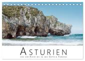 Asturien - Von der Küste bis zu den Gipfeln Europas (Tischkalender 2025 DIN A5 quer), CALVENDO Monatskalender