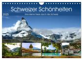 Schweizer Schönheiten (Wandkalender 2025 DIN A4 quer), CALVENDO Monatskalender