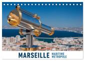 Marseille Maritime Metropole (Tischkalender 2025 DIN A5 quer), CALVENDO Monatskalender