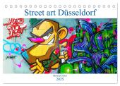 Street art Düsseldorf Michael Jaster (Tischkalender 2025 DIN A5 quer), CALVENDO Monatskalender