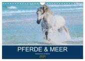 PFERDE & MEER (Wandkalender 2025 DIN A4 quer), CALVENDO Monatskalender
