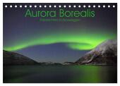 Aurora Borealis: Polarlichter in Norwegen (Tischkalender 2025 DIN A5 quer), CALVENDO Monatskalender